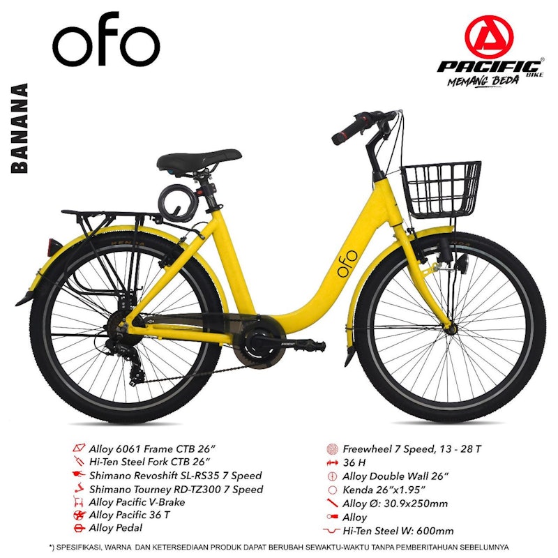 Pacific OFO City Bike 26 Inch 2