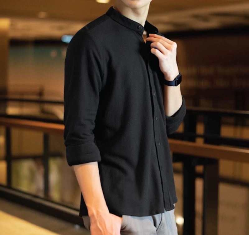 CUTOFF Brave Collarless Shirt 2