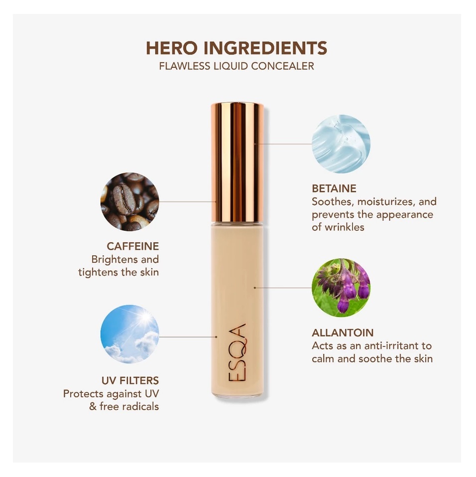 Keva Cosmetics International ESQA Flawless Liquid Concealer Granola