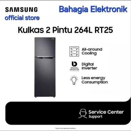 Samsung Electronics Samsung Kulkas 2 Pintu  RT25FARBDB1/SE 