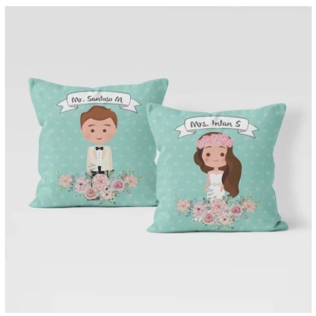 Bantal Custom Wedding Couple Series