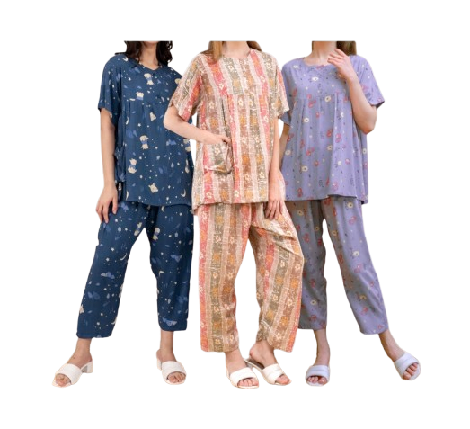 Oriana Sleepwear Piyama Lengan Pendek Puthi Collection