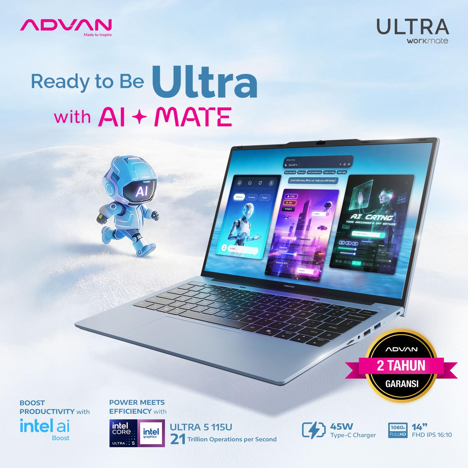 Bangga Teknologi Indonesia Advan Laptop Workmate Ultra