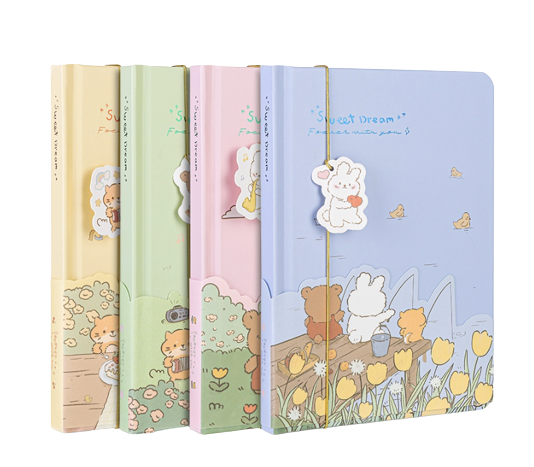 Agenda Sampul Lucu 96 Lembar Halaman Bercorak  ｜ SZ055 SZ062