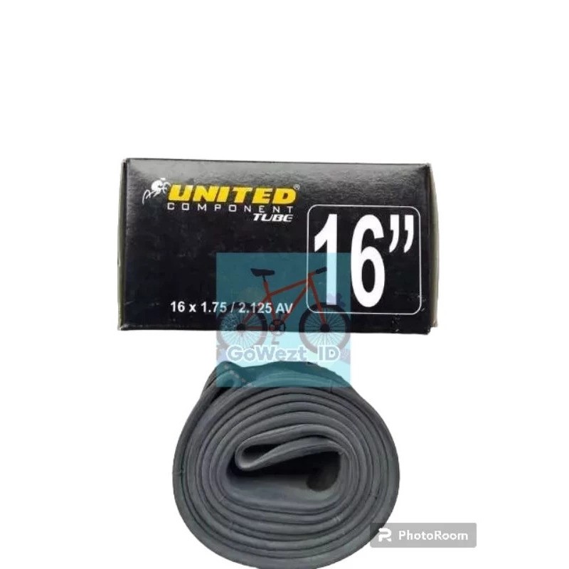 China United Tire United Bicycle Tube 16 x 1.7 /2.125