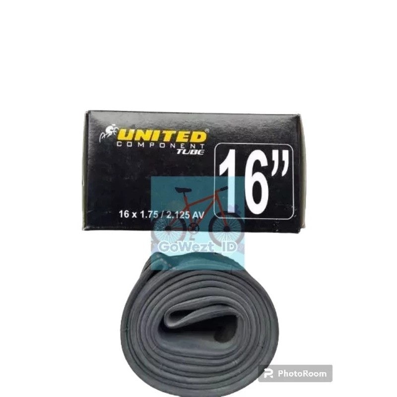 United Bicycle Tube 16 x 1.7 /2.125 2