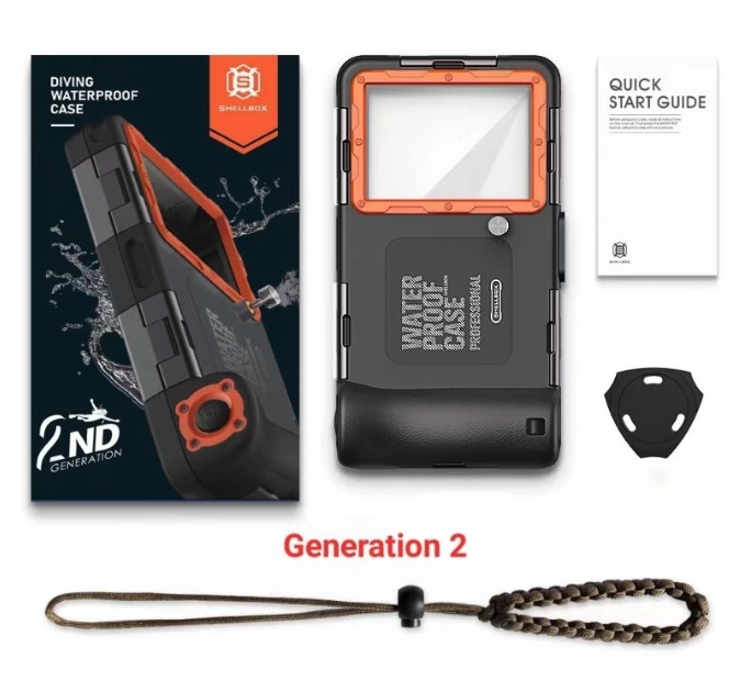  Shellbox Diving Waterproof Case Profesional Gen 3
