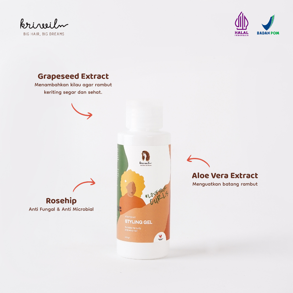 Kriwil Kosmetik Indonesia Kriwil Styling Gel