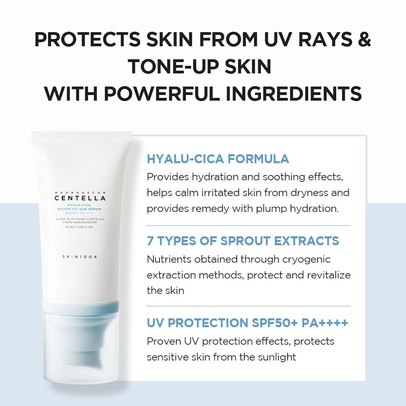 Madagascar Centella Hyalu-Cica Water-Fit Sun Serum SPF 50+ PA++++ 4