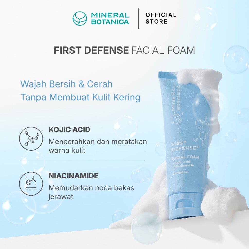 Mica Jaya Pratama Mineral Botanica First Defense+ Facial Foam