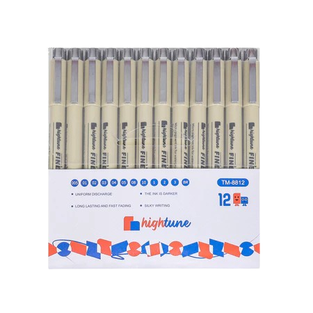 Hightune Micron Drawing Pen Set 12