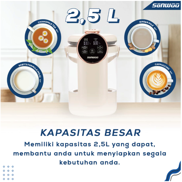 Sanwoo Electronics Sanwoo Smart Electric Glass Thermopot  EGT-250