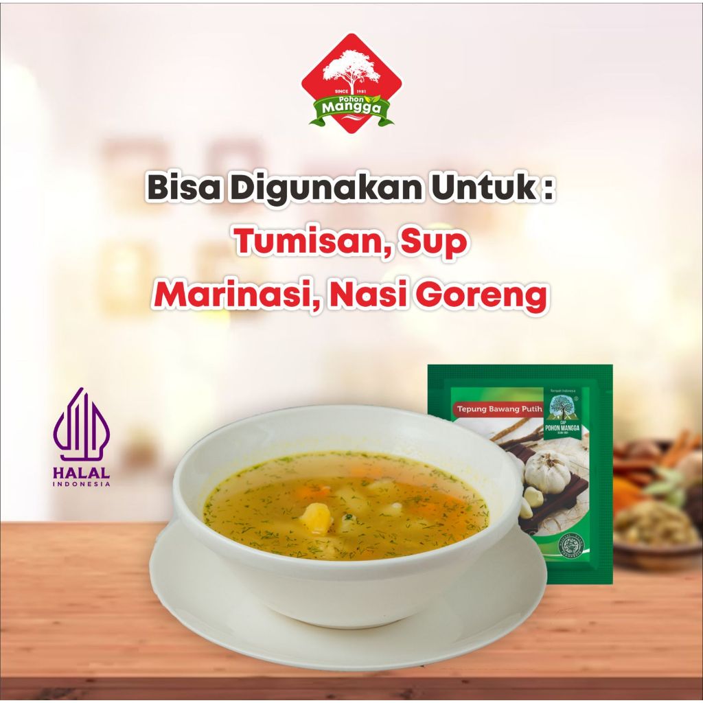 Cap Pohon Mangga Bawang Putih Bubuk