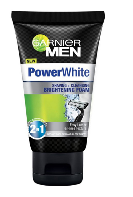 Men Power White Shaving & Cleansing Brightening Foam