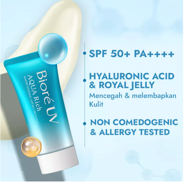Kao Indonesia Biore UV Aqua Rich Watery Essence with Micro Defense SPF 50+ PA++++