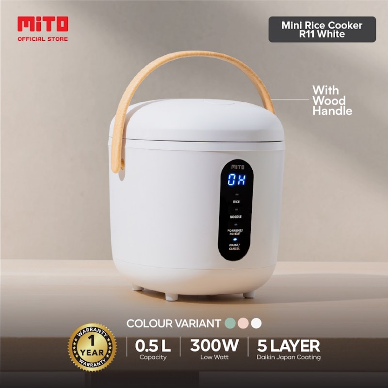MITO Digital Wood Mini Rice Cooker 0.5L 2