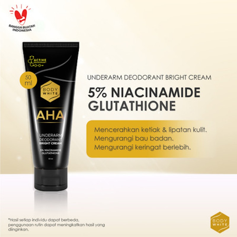 Body White AHA Underarm Deodorant Bright Cream 3