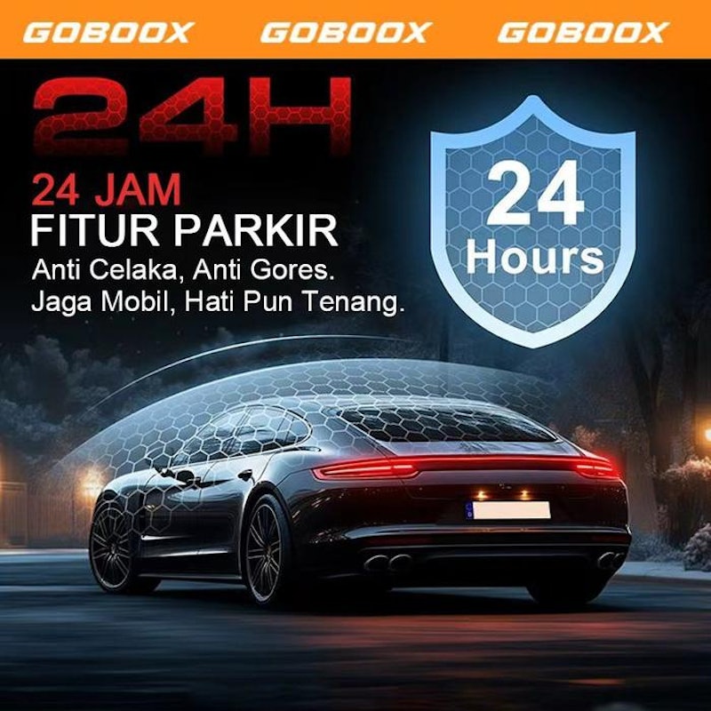 GOBOOX 3 Lens Dashcam Mobil 4