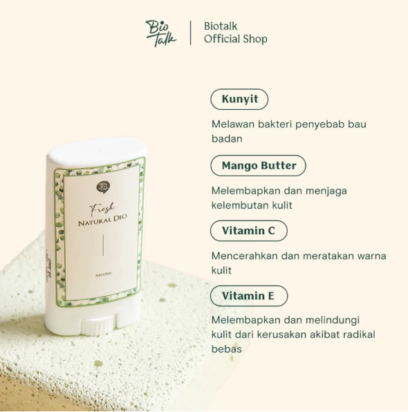 Bionatura Berkat Abadi BioTalk Fresh Natural Deo