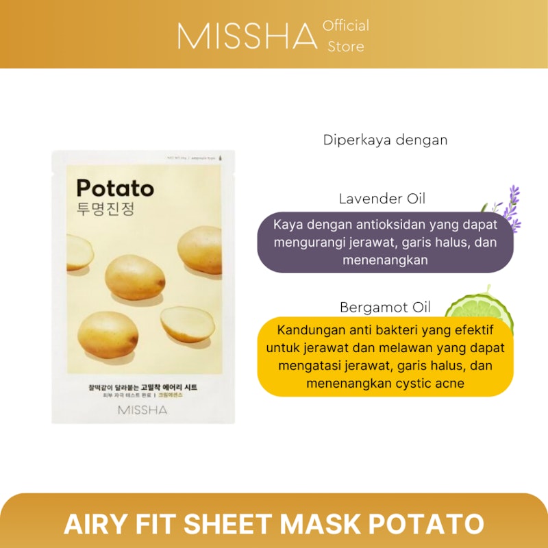 Airy Fit Sheet Mask Potato 3