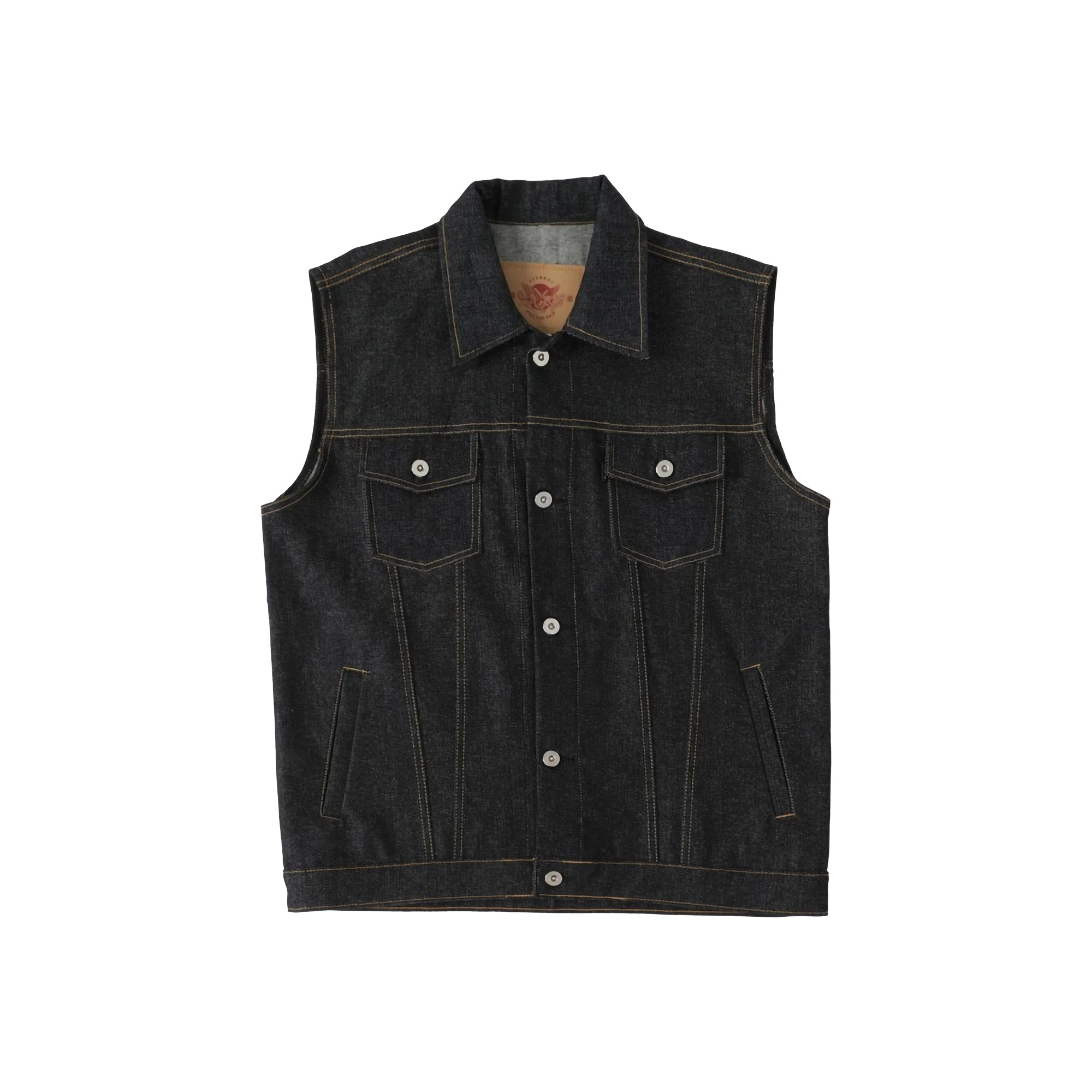 ETERNALWORKS Vest Denim Jacket Boston Dark Indigo 1