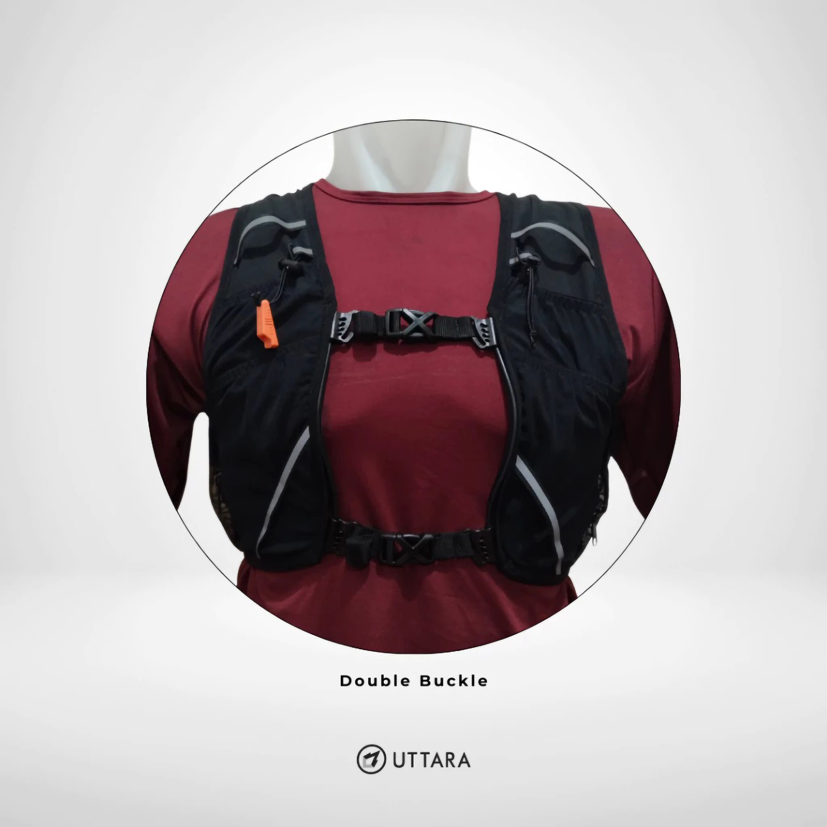 Uttara Indonesia Uttara Reflective Running Vest 3L Double Buckle