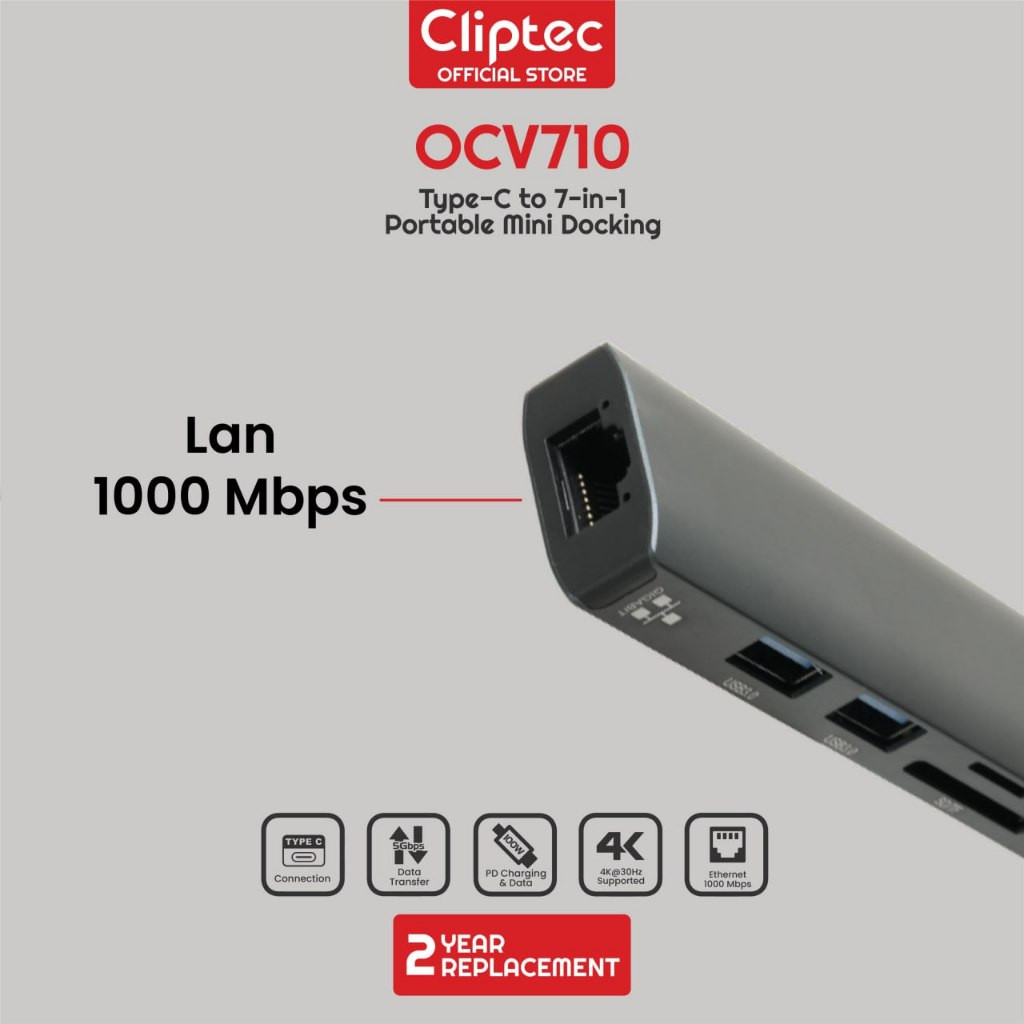Cliptec Type-C Mini Docking OCV710