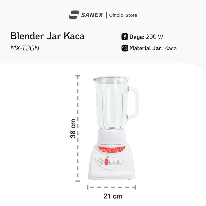 Sanex Blender Kaca Multifungsi  MX-T2GN
