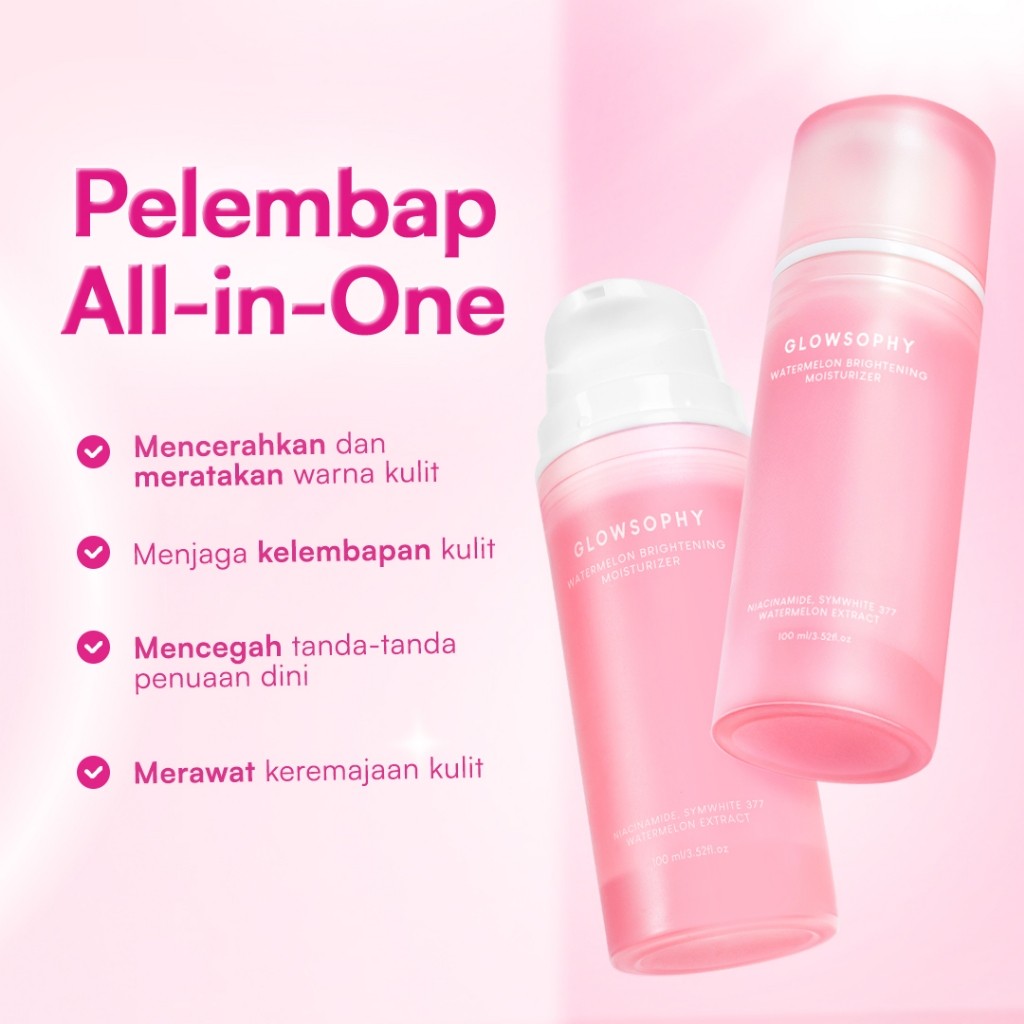 Ayara Beauty Indonesia Glowsophy Watermelon Brightening Moisturizer Gel