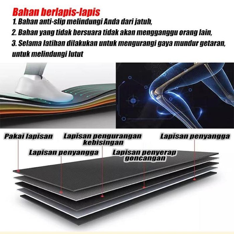 MY-HI Treadmill Manual Hitam 2