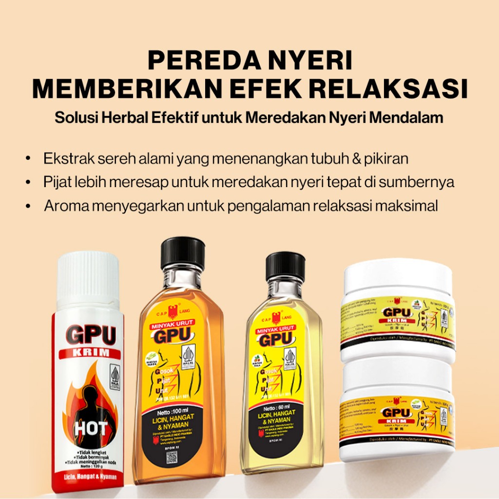 Cap Lang Minyak Urut GPU Sereh