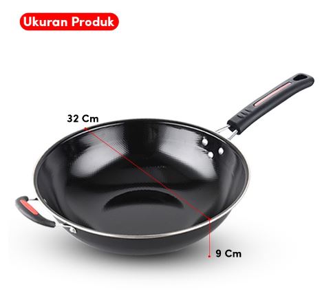 Selalu Sukses Prima GM Bear Wajan Penggorengan Enamel 1069