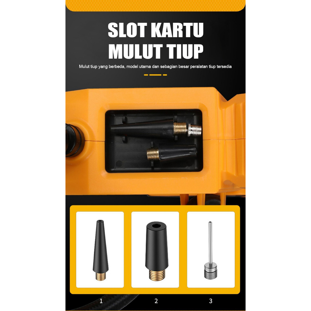 Galaxy World Trading IRONHOOF Pompa Angin Elektrik 288V