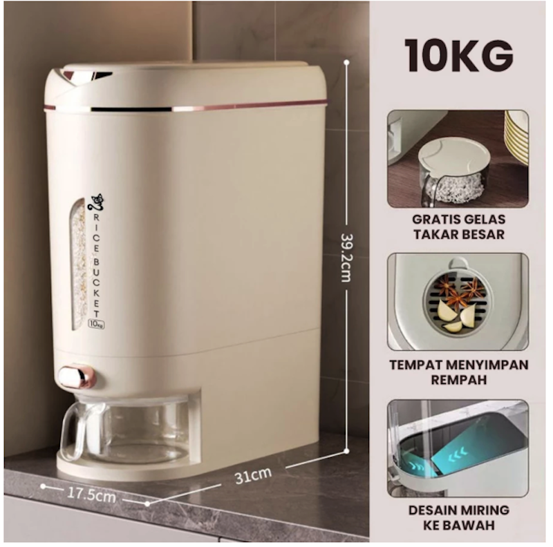 Angola Dispenser Beras 10 Kg 2