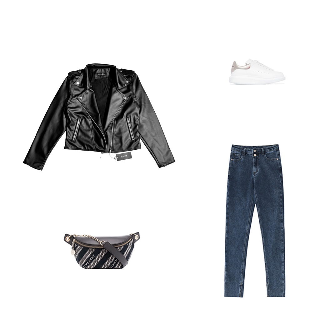 WJ Stuff Jaket Kulit Wanita Rock N Roll CRP2