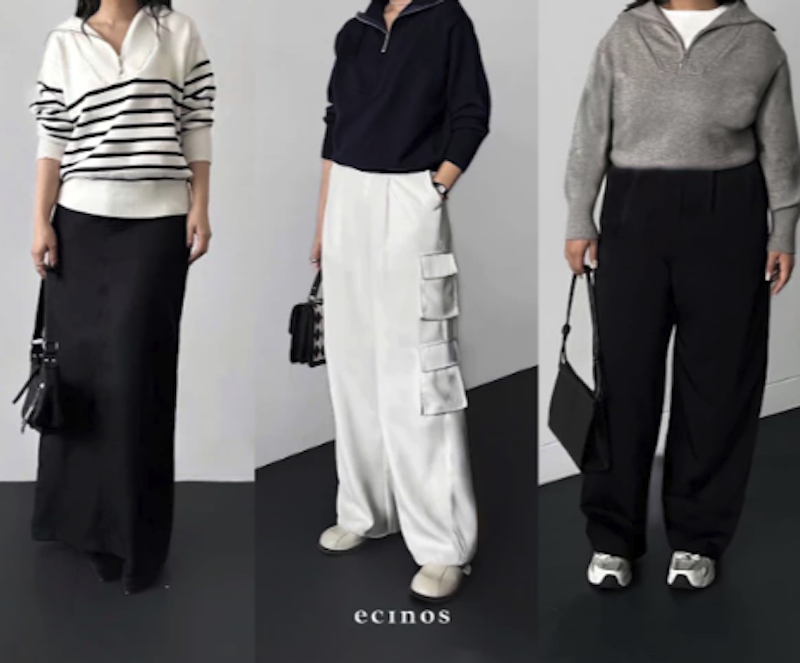 ECINOS Karen Half Zip Sweater