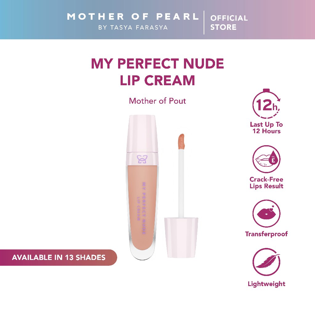 MOP Indonesia  Mother of Pearl My Perfect Nude Lip Cream 07 Mauve Wood