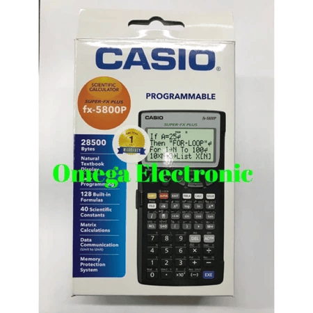 Casio Computer Casio Scientific Calculator Programmable FX-5800P