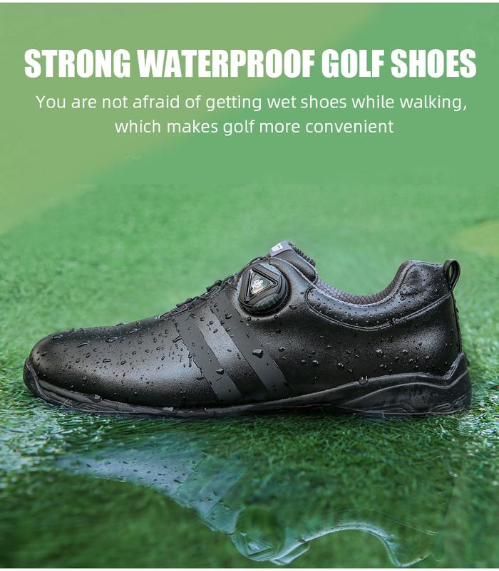 Prasetya Gema Mulia PGM Men's Golf Shoes Knob Shoe Lace