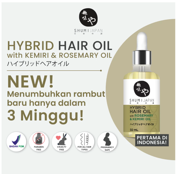  SHUMI Japan Hybrid Hair Oil with Kemiri & Rosemary Oil