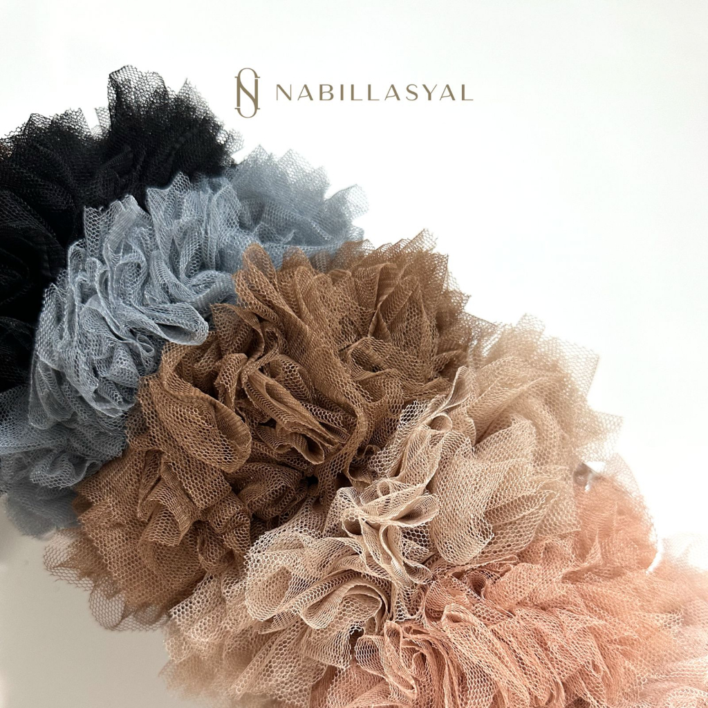  NABILLASYAL Scrunchies Hijab Tulle