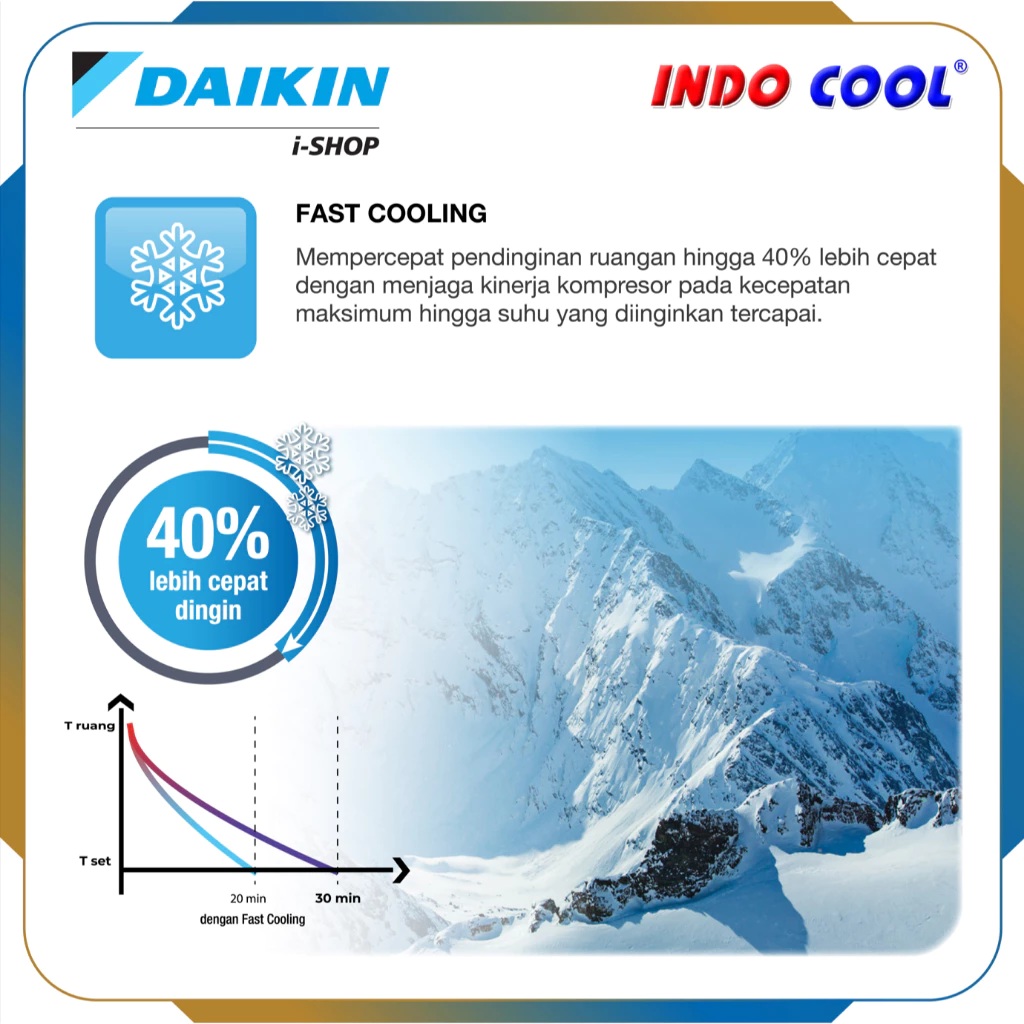 Daikin Airconditioning Indonesia Daikin AC Split BETA Inverter FTKE-Y Series 1.5 PK FTKE35YV14