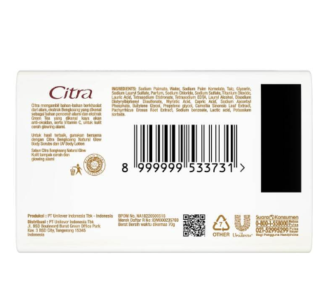 Unilever  Citra Bengkoang Natural Glow