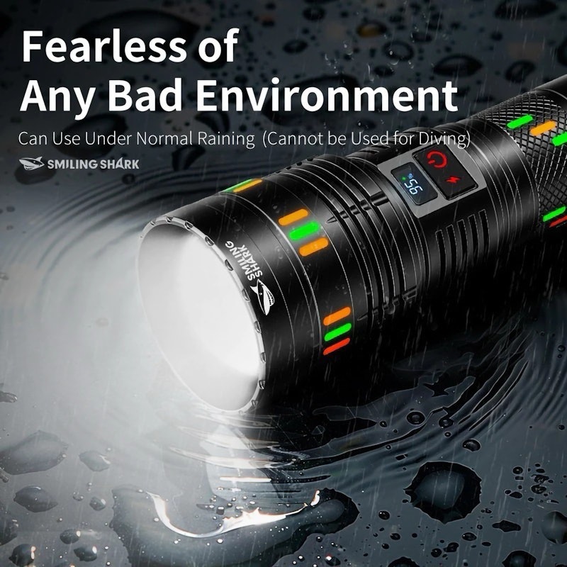 Smiling Shark Rechargeable Flashlight 4
