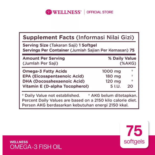 Vital Wellness Indonesia Wellness Omega-3 Fish Oil 