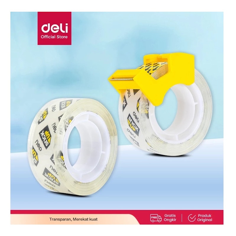 Deli Office Tape 18mm x 7.62m 3