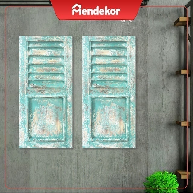 Hiasan Dinding Gantung Pintu Jendela Vintage Tua Hias 2