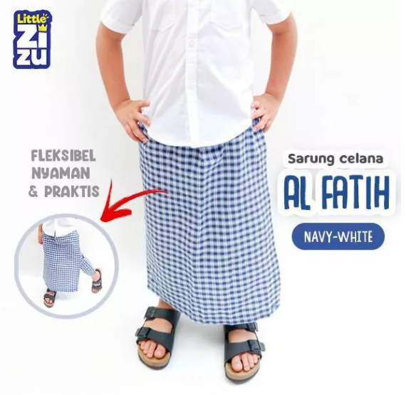 Little Zizu Sarung Celana Anak Al Fatih Motif Kotak-Kotak