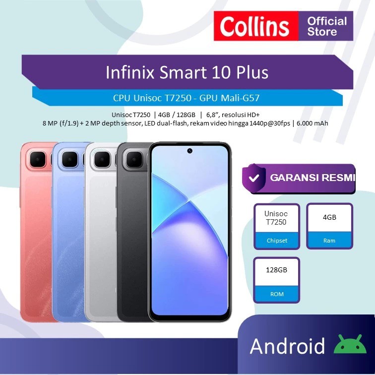 Tecno Telecom Infinix Smart 10 Plus 8/128 GB