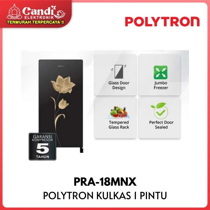Hartono Istana Teknologi Polytron Kulkas 1 Pintu Belleza 180 liter PRA 18MNX